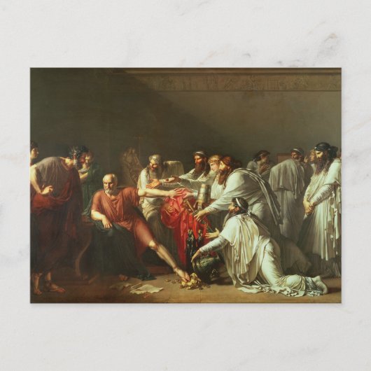 アルタキセルクスの贈り物を断るヒポクラテス ポストカード (正面)