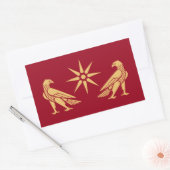 アルタクサド王朝の旗（アルメニア） 長方形シール (封筒)