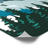 アルタスキーエリアウィンターユタヴィンテージ ポスター (角)