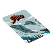 アルタスキーエリアウィンターユタヴィンテージ マグネット (右側)