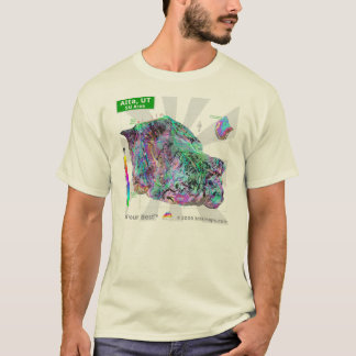 アルタスキー区域3dSkiMapsのTシャツ Tシャツ