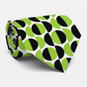 アルタネイティングクレセント08 - マーシャングリーンとブラック ネクタイ (ロール)
