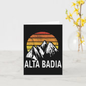 アルタバディアドロミテスイタリアスキーリゾートスノーボード カード (黄色い花)