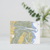 アルタマハ川、ダリエン、GAチャート航海のはがき ポストカード (スタンド正面)