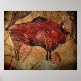 アルタミラの女性バイソン ポスター