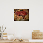 アルタミラの女性バイソン ポスター (キッチン)