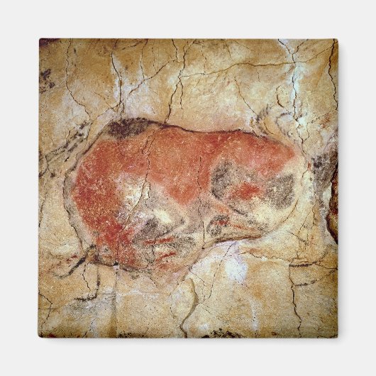 アルタミラ洞窟のバイソン マグネット (正面)