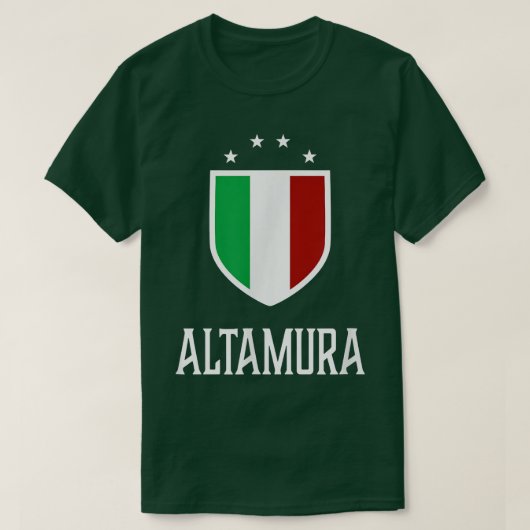 アルタムラ,イタリア – イタリアン Italia Tシャツ (デザイン正面)