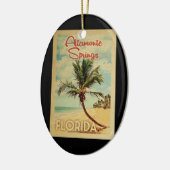 アルタモンテ春パームツリーヴィンテージトラベル セラミックオーナメント (左)