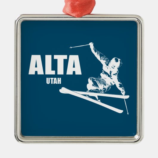 アルタユタスキーヤー メタルオーナメント (正面)