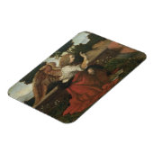 アルタルピアの受胎告知、プレデラのパネル マグネット (左側)