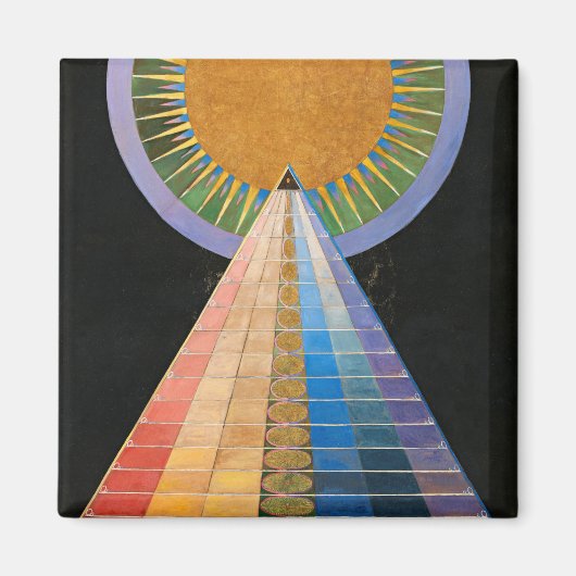 アルタルピース、グループX、No.1 by Hilma af Klint マグネット (正面)
