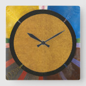 アルタルピース、グループX、No.3 by Hilma af Klint スクエア壁時計 (正面)