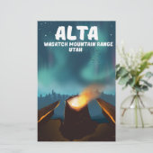 アルタワサッチマウンテンレンジユタ 便箋 (スタンド正面)