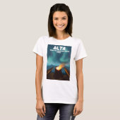 アルタ ワサッチ山脈 ユタ州 Tシャツ (正面フル)