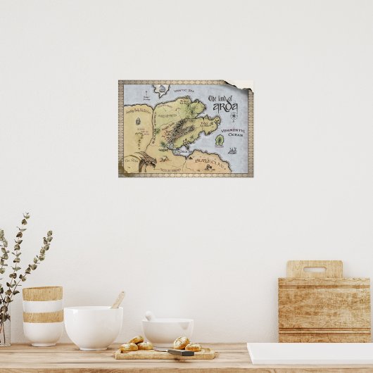 アルダの地図 ポスター (キッチン)