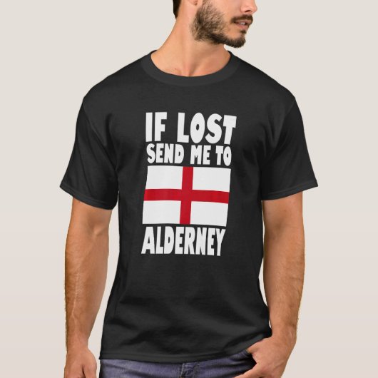 アルダーニー国旗のもしデザイン失ったが私をアルダーニーに送る Tシャツ (正面)