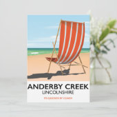 アルダービー海辺の旅行ポスターカード 招待状 (スタンド正面)