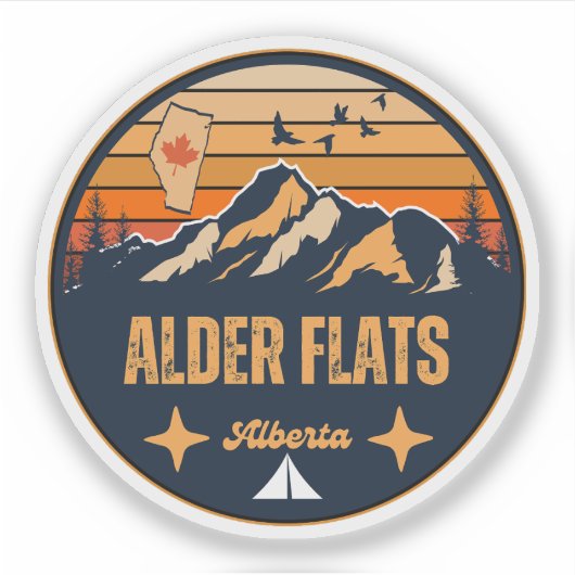 アルダーフラッツ(Alder Flats, Alberta) シール (正面)