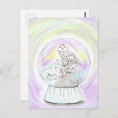 アルチック動物スノーグローブ ポストカード (正面/裏面)