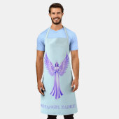 アルチャンエルザッキエルパープルアンドアクア エプロン (着用した状態)