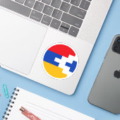 アルツァフ国旗ステッカー シール (ノートパソコンとiPhone)