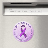 アルツハイマーと脳の認識度月にパープル マグネット (インサイチュ (食洗機))