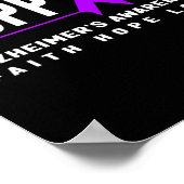 アルツハイマーの戦士アルツハイマー戦争を支持する ポスター (角)