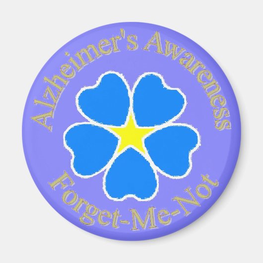 アルツハイマーの認識度忘れは私ではない マグネット (正面)