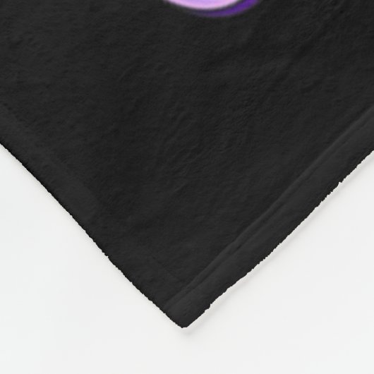 アルツハイマーの認識度紫色のリボン製品の信仰 フリースブランケット (角)