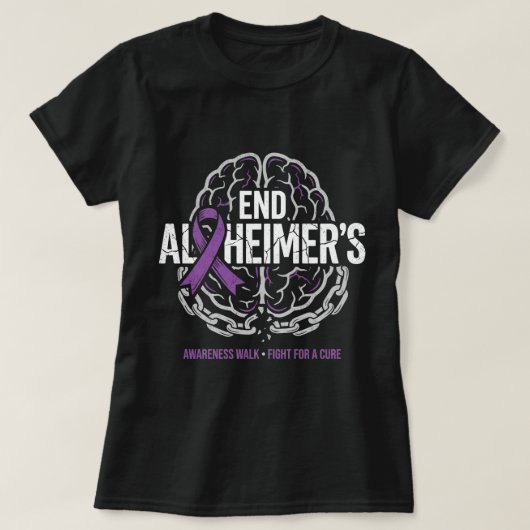 アルツハイマー撲滅啓発ウォーク アルツハイマー啓発 Tシャツ (デザイン正面)
