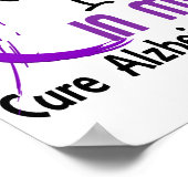 アルツハイマー病が必要な人にとって紫色 ポスター (角)