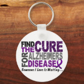 アルツハイマー病が治療法を見つける1 キーホルダー (正面)