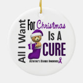アルツハイマー病すべて私はクリスマスオーナメントがほしいと思います セラミックオーナメント (裏面)