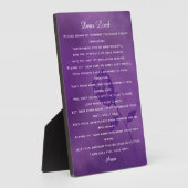 アルツハイマー病と共に生きる祈りの言葉 フォトプラーク (側面)