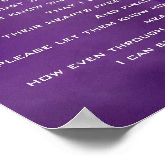 アルツハイマー病と共に生きる祈りの言葉 ポスター (角)