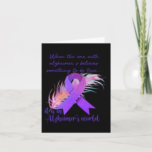 アルツハイマー病の信じ人はアルザハイムにいる カード (正面)