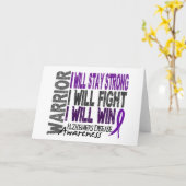 アルツハイマー病の戦士 カード (黄色い花)