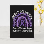 アルツハイマー病の月を覚えていないかもしれない認識度 カード (黄色い花)