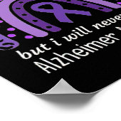 アルツハイマー病の月を覚えていないかもしれない認識度 ポスター (角)