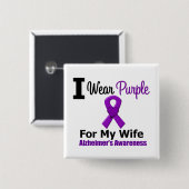 アルツハイマー病の紫綬夫人 缶バッジ (正面&裏面)