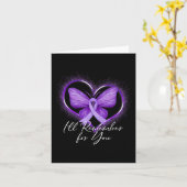 アルツハイマー病の紫色の認識度 カード (黄色い花)