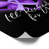 アルツハイマー病の紫色の認識度 ポスター (角)