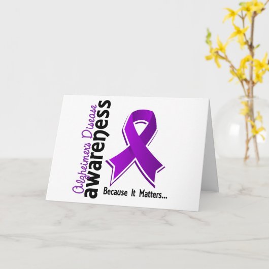 アルツハイマー病の認識度5 カード (黄色い花)