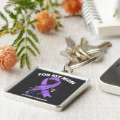 アルツハイマー病の認識度 – 私の母のために キーホルダー (側面)