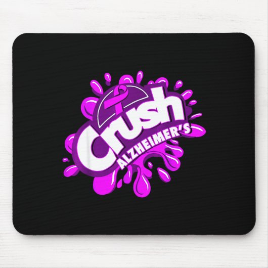 アルツハイマー病を粉砕する マウスパッド (正面)