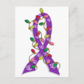 アルツハイマー病クリスマスライトリボン シーズンポストカード (正面)