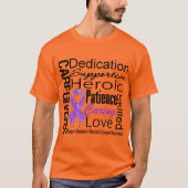 アルツハイマー病介護者コラージュ Tシャツ (正面)