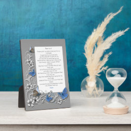 アルツハイマー病患者の祈りの言葉 フォトプラーク