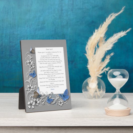 アルツハイマー病患者の祈りの言葉 フォトプラーク (側面)